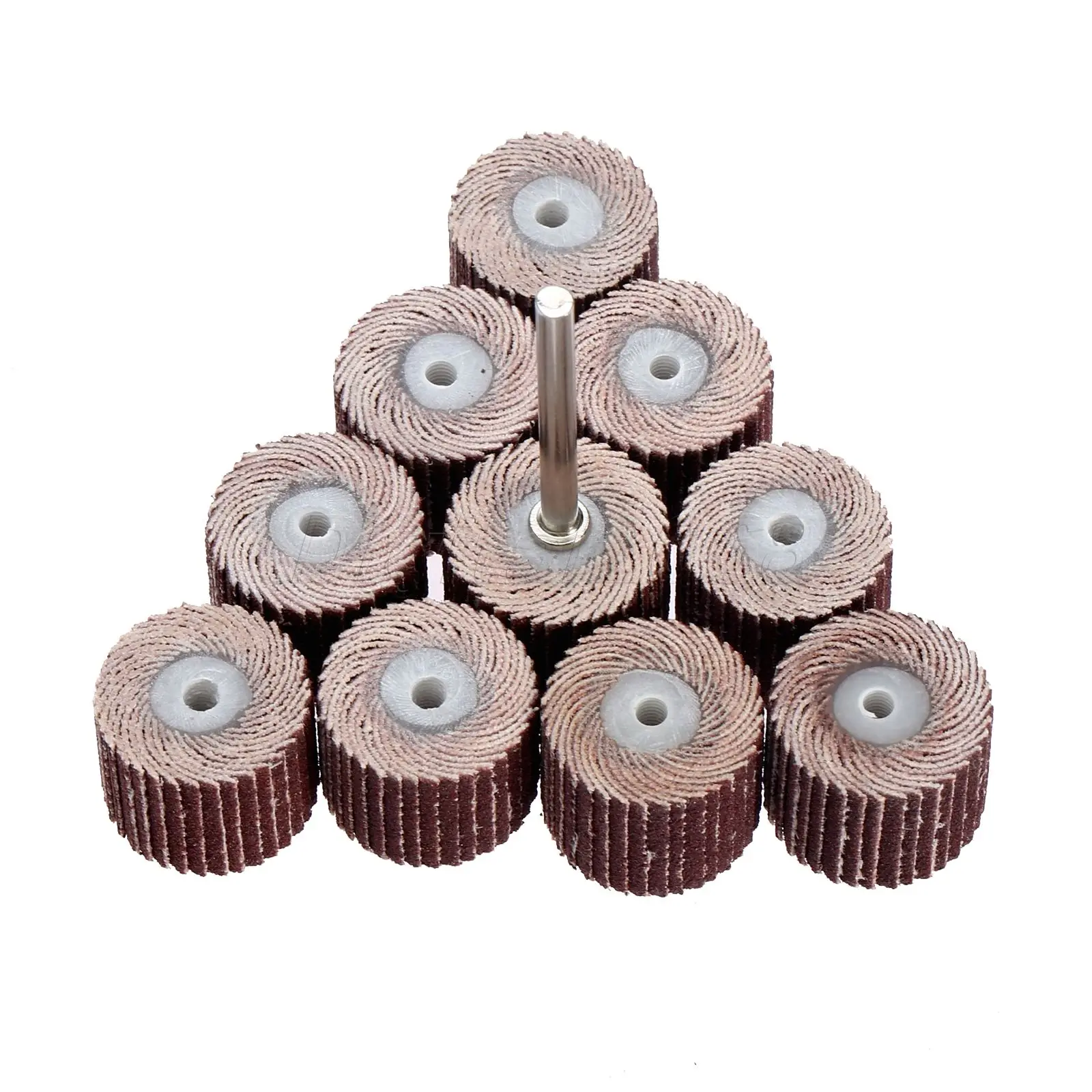 10x Grinding Buffing Sandpaper Flap Grinding Wheel Head + Mandrel for Rotary Mini Drill Dremel Accessories Rotary Tool
10x Grinding Buffing Sandpaper Flap Grinding Wheel Head + Mandrel for Rotary Mini Drill Dremel Accessories Rotary Tool