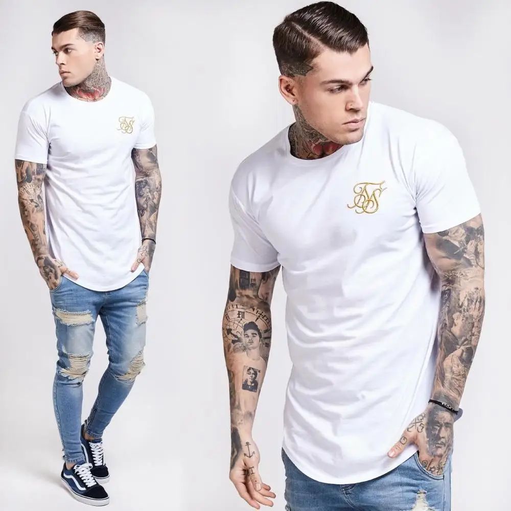 2019 Men Summer Hip Hop Street T-shirt Men's Fashion Kanye West Sik Silk Embroidery Short Sleeve Tshirts Homme Black White Gray
2019 Men Summer Hip Hop Street T-shirt Men's Fashion Kanye West Sik Silk Embroidery Short Sleeve Tshirts Homme Black White Gray