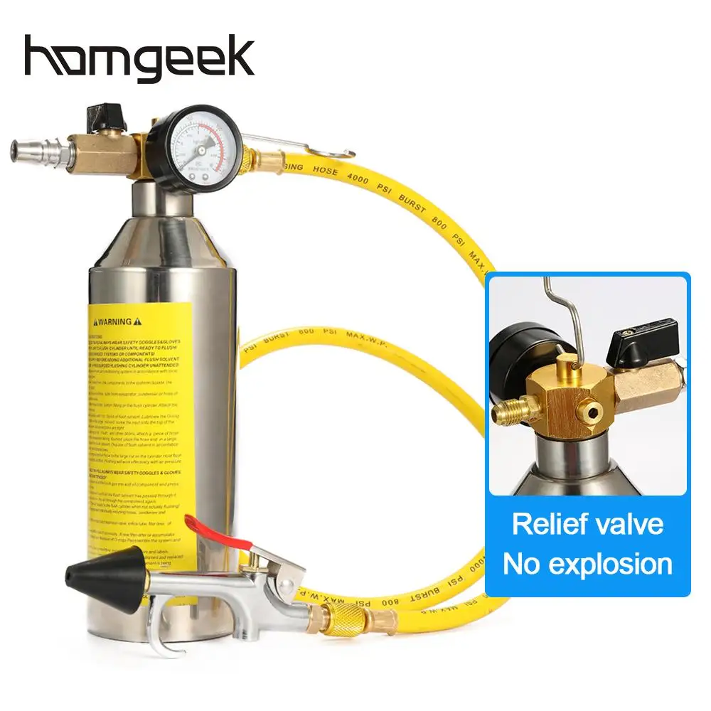 Vehicle Air Conditioning Pipe Cleaning Bottle Flush Canister Maintenance Clean Tool Set For Clean Gun Tool YS051
Vehicle Air Conditioning Pipe Cleaning Bottle Flush Canister Maintenance Clean Tool Set For Clean Gun Tool YS051
