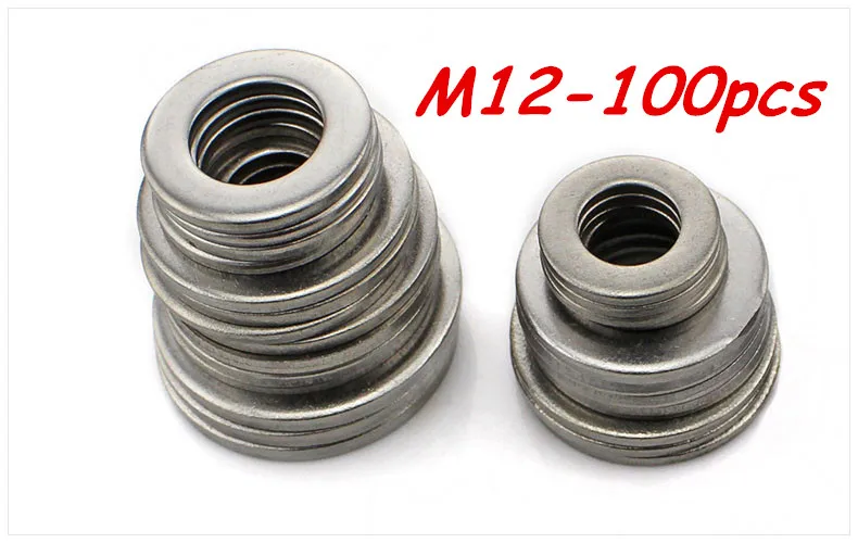 Free shipping 100pcs M12 304 Stainless Steel Flat Washer Plain Washer Flat gasket
Free shipping 100pcs M12 304 Stainless Steel Flat Washer Plain Washer Flat gasket