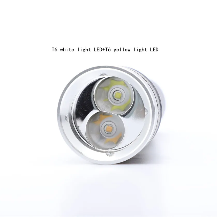 Фонарик T6 LED L2 для подводного плавания водонепроницаемый Светодиодный УФ-фонарь