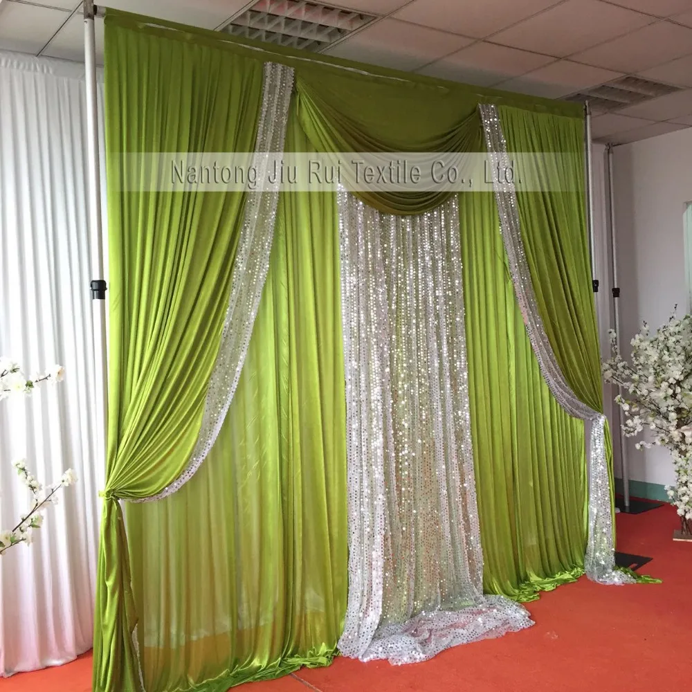 2018 New arrival 3mH x3mW wedding /party/ birthday /christmas backdrop ice silk and sequin curtain decoration
2018 New arrival 3mH x3mW wedding /party/ birthday /christmas backdrop ice silk and sequin curtain decoration