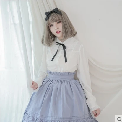 Princess sweet lolita blouse Dolly Delly original lotus leaf edge Chiffon with long lantern sleeves blouse female Dolley-0045-1
Princess sweet lolita blouse Dolly Delly original lotus leaf edge Chiffon with long lantern sleeves blouse female Dolley-0045-1