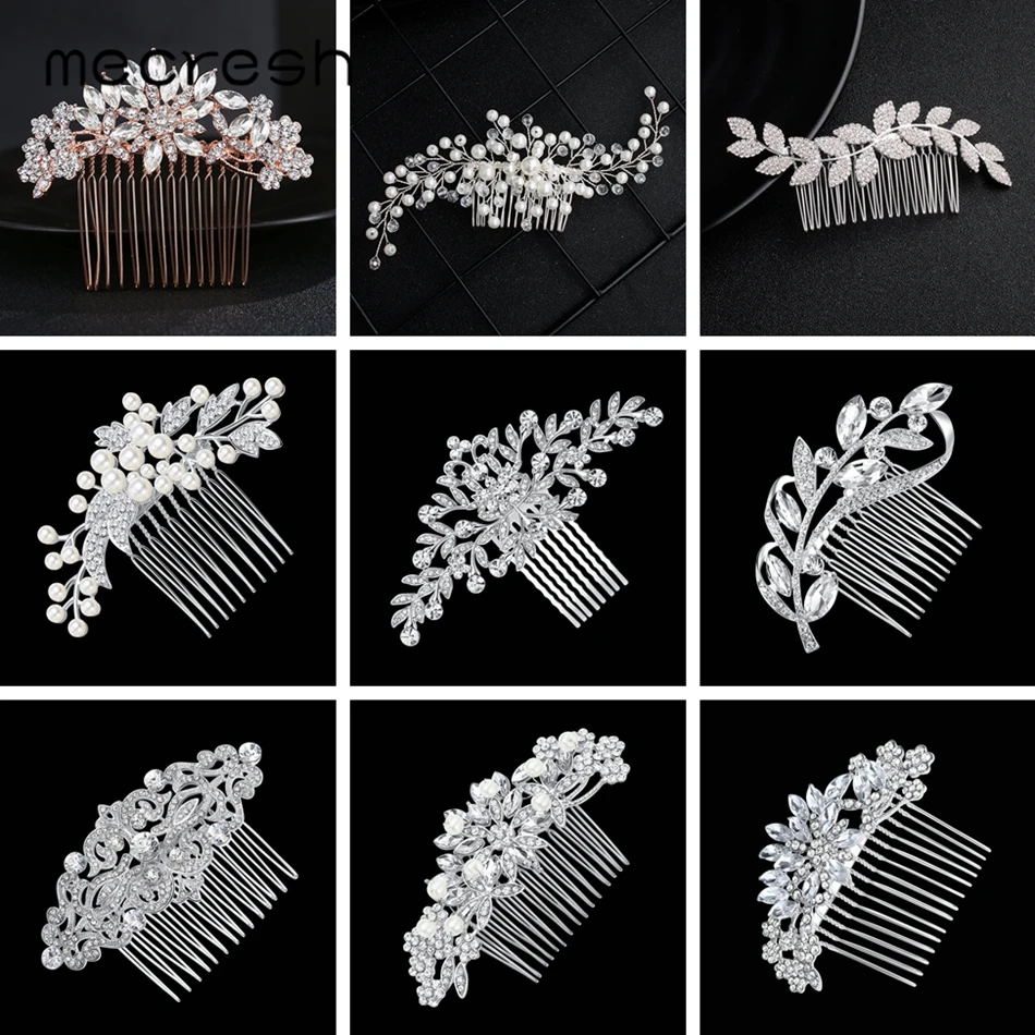 Mecresh Leaf Crystal Wedding Hair Accessories For Women Luxury Rhinestone Bridal Hair Combs 2019 Fashion European Design FS133
Mecresh Leaf Crystal Wedding Hair Accessories For Women Luxury Rhinestone Bridal Hair Combs 2019 Fashion European Design FS133