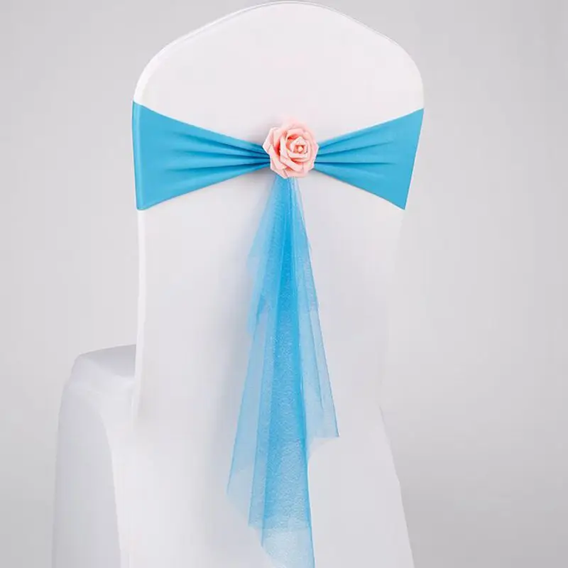 Elastic Satin Chair Sash Flower Ribbons Wedding Chair Butterfly Ties For Party Event Banquet Hotel Decoration
Elastic Satin Chair Sash Flower Ribbons Wedding Chair Butterfly Ties For Party Event Banquet Hotel Decoration