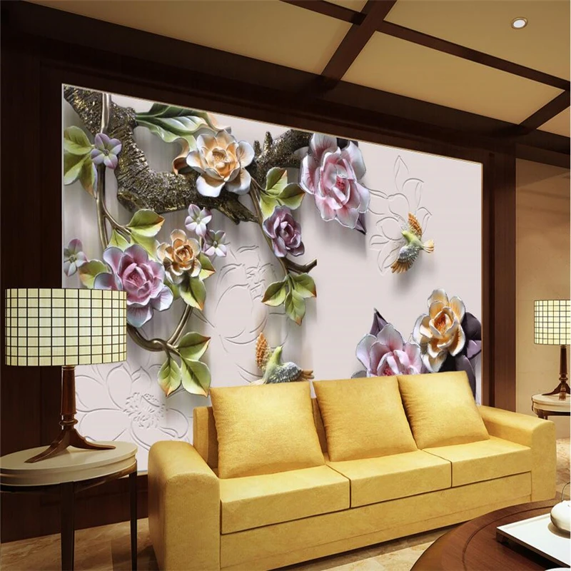 beibehang Custom 3d wallpapers new Chinese reliefs rose wallpaper wallpaper living room sofa bedroom TV wall decoration
beibehang Custom 3d wallpapers new Chinese reliefs rose wallpaper wallpaper living room sofa bedroom TV wall decoration