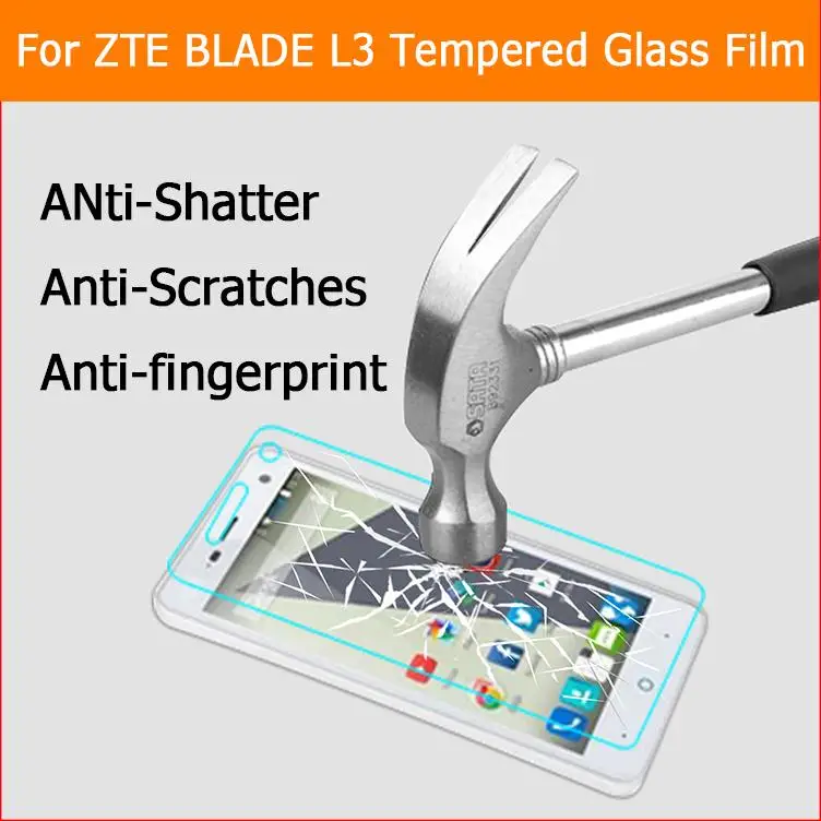 Закаленное стекло пленка для ZTE Blade L2 L3 L110 стеклянная Plus Защитная экрана |