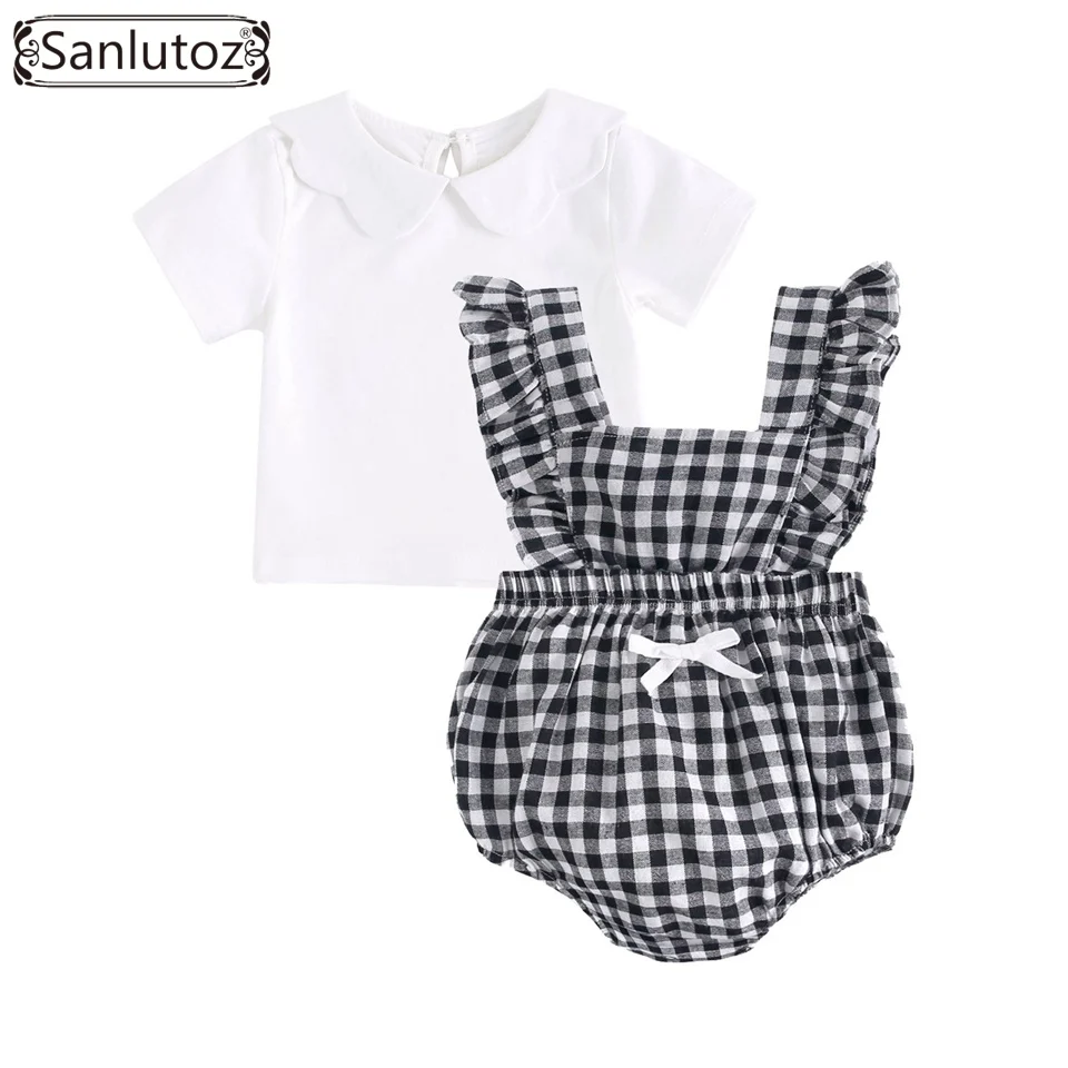 Sanlutoz Cotton Princess Baby Girls Clothing Sets Summer Newborn Top + Bodysuit Sweet Baby Clothes Fashion Cute Plaid
Sanlutoz Cotton Princess Baby Girls Clothing Sets Summer Newborn Top + Bodysuit Sweet Baby Clothes Fashion Cute Plaid