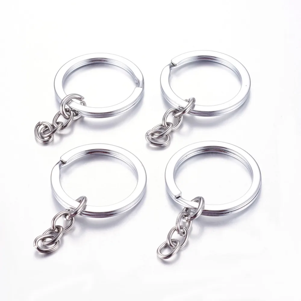 25mm Alloy Ring Keychain Findings DIY Keyring Split Ring Accessories Metal Color with Short Chain 30mmlong, 3mm thick,10pcs /lot
25mm Alloy Ring Keychain Findings DIY Keyring Split Ring Accessories Metal Color with Short Chain 30mmlong, 3mm thick,10pcs /lot