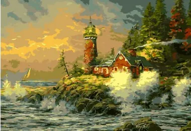 Diy Painting Seaside tower digital number decorative wall pictures living room canvas painting frameless 40X50cm AOP060
Diy Painting Seaside tower digital number decorative wall pictures living room canvas painting frameless 40X50cm AOP060