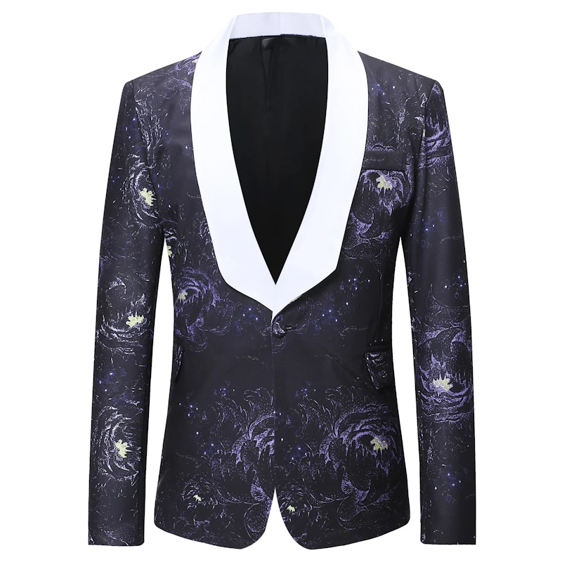 Autumn and Winter Men's Wear Printing Casual One Button Back Slit Men's Casual Suit
Autumn and Winter Men's Wear Printing Casual One Button Back Slit Men's Casual Suit