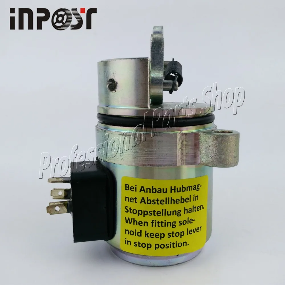 Fuel Shut Off Solenoid For DEUTZ BF4M1011F, 863 864 873 874 S250 T200 A300 Bobcat, 12v, 04272733 / 0427 2733
Fuel Shut Off Solenoid For DEUTZ BF4M1011F, 863 864 873 874 S250 T200 A300 Bobcat, 12v, 04272733 / 0427 2733