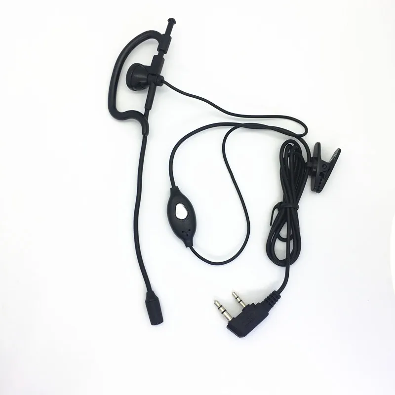 Honghuismart наушники наушник с микрофоном 2 контакта K разъем для Kenwood BaoFeng QUANSHENG TYT PUXING