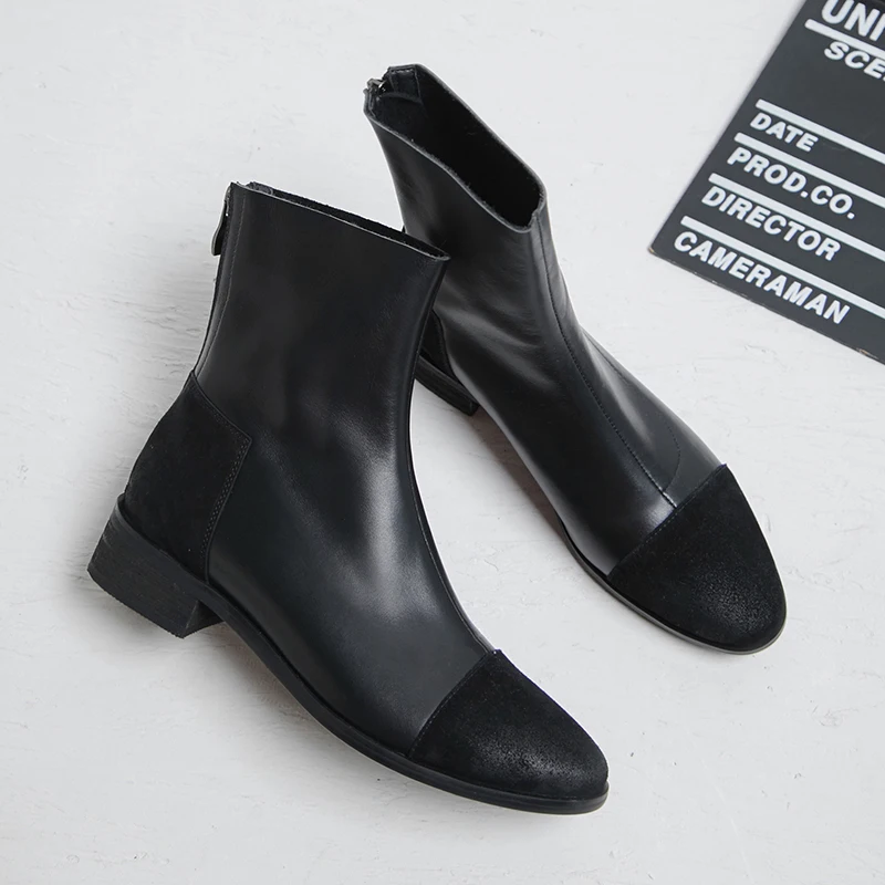 XIUNINGYAN Winter Shoes Woman Genuine Leather Round Toe Model Chelsea Boots Superstar Pig Suede Women Ankle Boots Big Size 33-43
XIUNINGYAN Winter Shoes Woman Genuine Leather Round Toe Model Chelsea Boots Superstar Pig Suede Women Ankle Boots Big Size 33-43