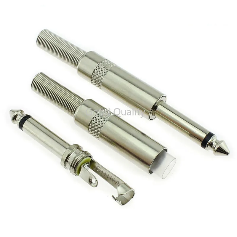 100pcs Jack 6.5mm Plug Mono Channel Metal 6.35mm Plug Audio Connector Microphone Plug
100pcs Jack 6.5mm Plug Mono Channel Metal 6.35mm Plug Audio Connector Microphone Plug