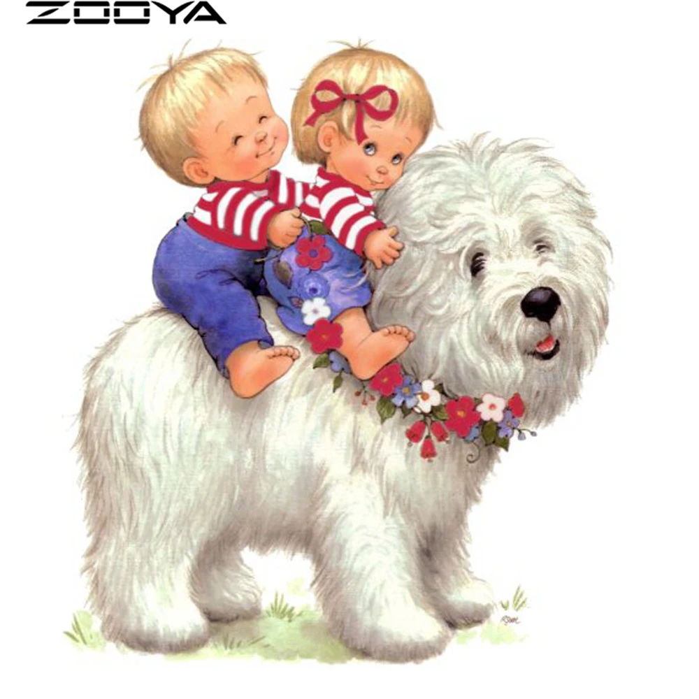 ZOOYA Diamond Painting Cross-Stitch Kits Diamond Embroidery Rhinestone Painting Home Decor Boy Girl Dog Needlework Mosaic R1374
ZOOYA Diamond Painting Cross-Stitch Kits Diamond Embroidery Rhinestone Painting Home Decor Boy Girl Dog Needlework Mosaic R1374