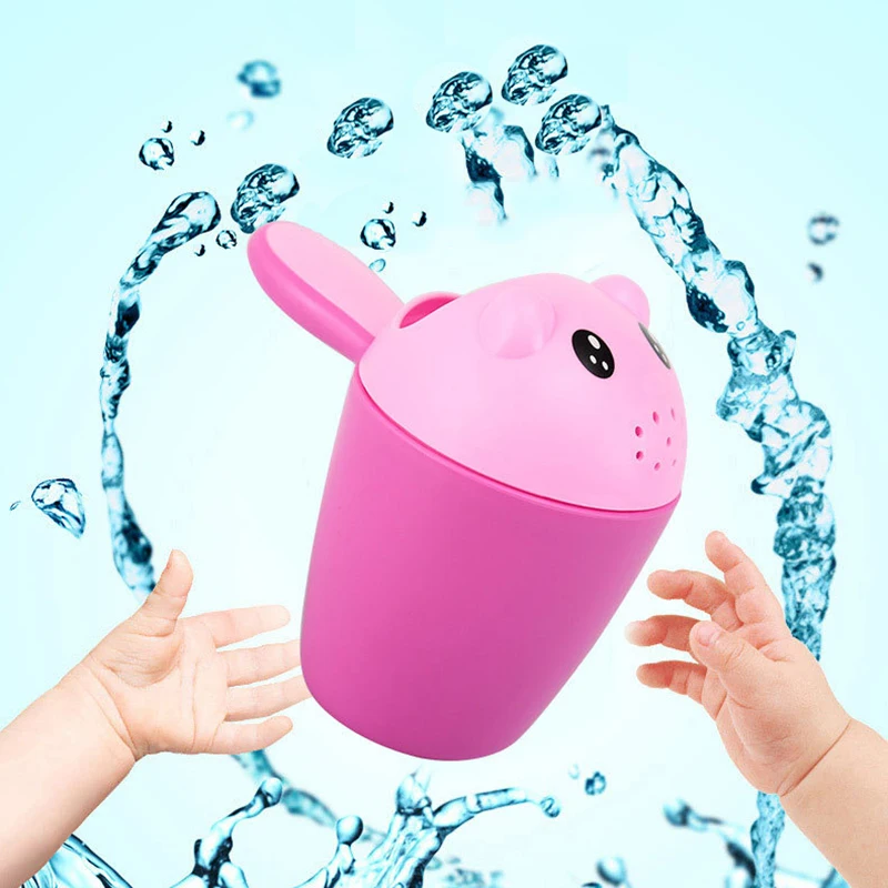 Мультяшная детская чашка для шампуня душа ложка воды купания детей мытья головы