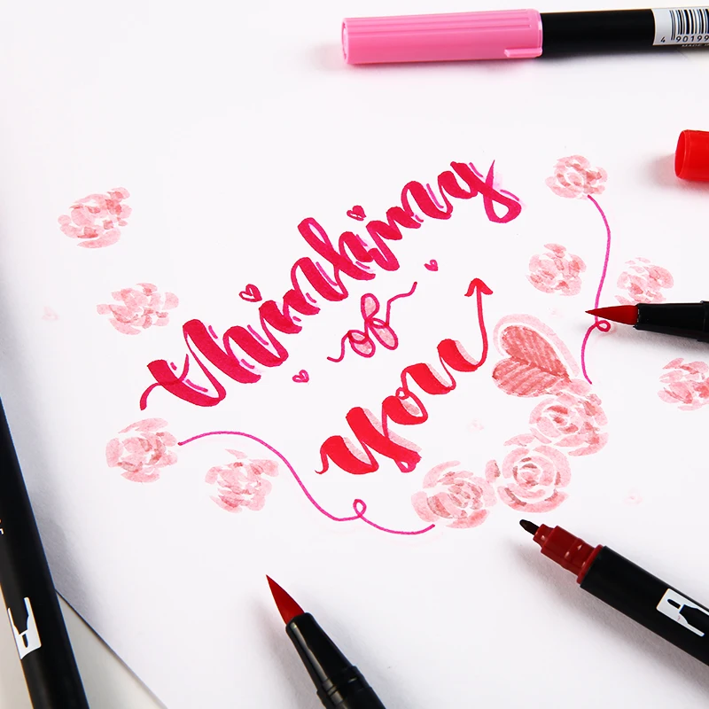 Japanese Tombow Brush Markers Dual Watercolor Art Pens Lettering Calligraphy Pen Brush Stationery Manga Scrapbooking Supplies
Japanese Tombow Brush Markers Dual Watercolor Art Pens Lettering Calligraphy Pen Brush Stationery Manga Scrapbooking Supplies