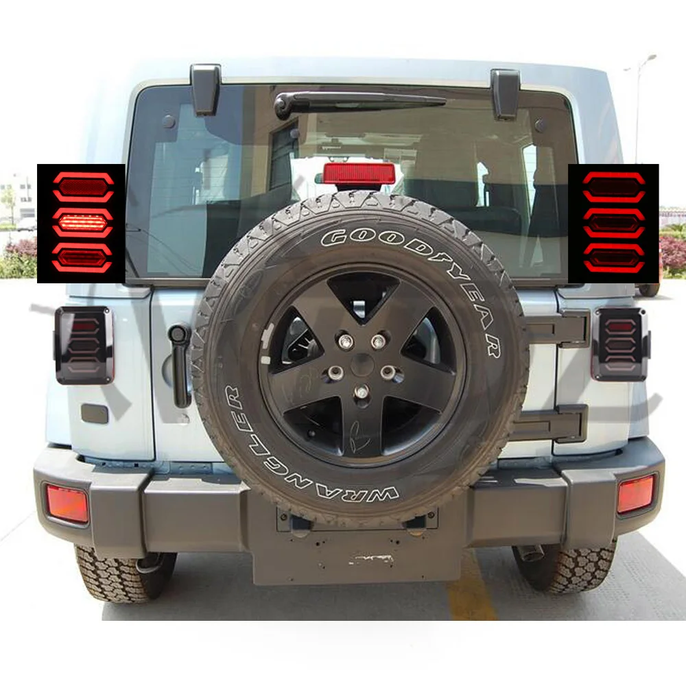Pair Durable Black ABS Housing US version reverser brake turn signal LED rear tail light kit fits Jeep wrangler JK 2007~2016
Pair Durable Black ABS Housing US version reverser brake turn signal LED rear tail light kit fits Jeep wrangler JK 2007~2016