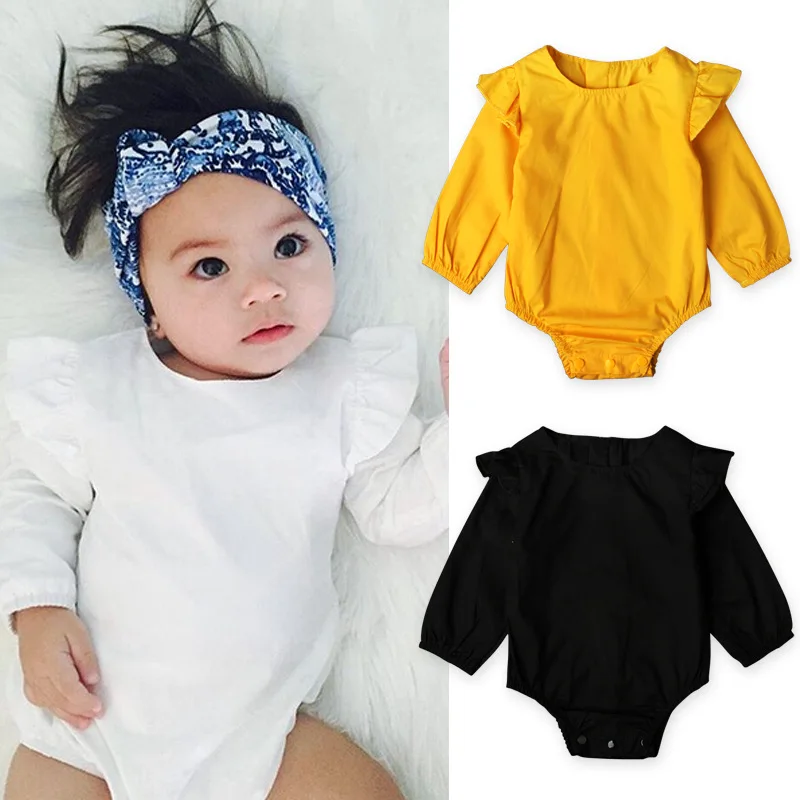 Newborn Baby Girls Clothes Solid Color Flying Long Sleeve Jumpsuit Toddler Infants Girl Romper Climbing Clothes
Newborn Baby Girls Clothes Solid Color Flying Long Sleeve Jumpsuit Toddler Infants Girl Romper Climbing Clothes