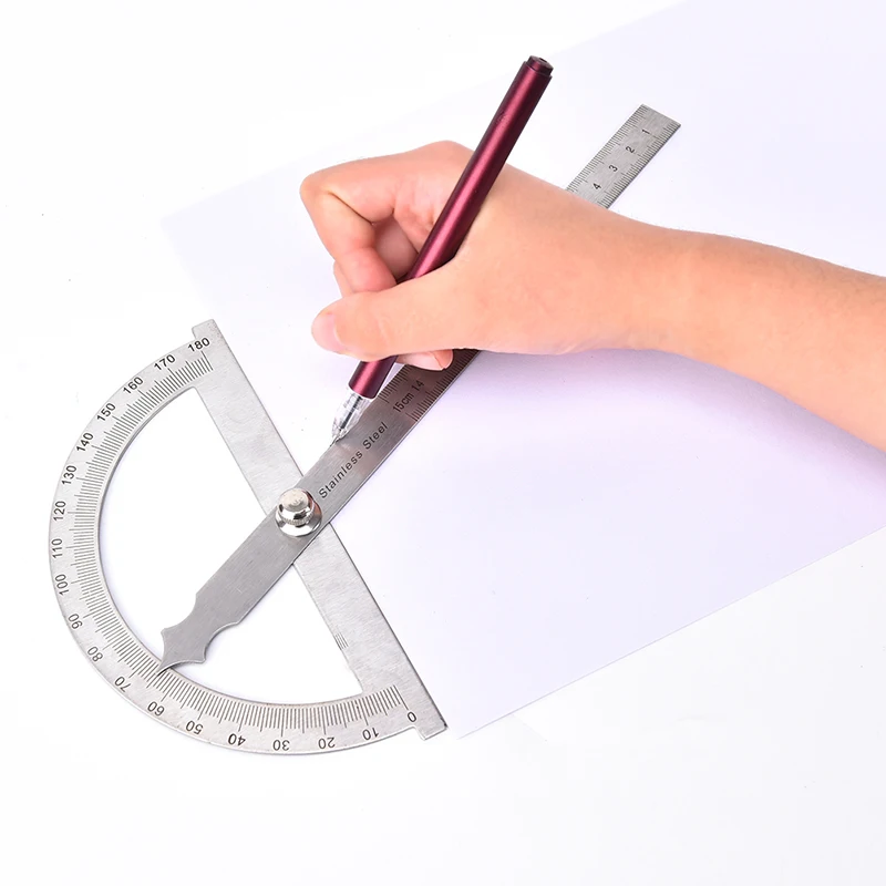 Adjustable Protractor Angle Finder Craftsman Ruler Woodworking 180 Degree Stainless Steel Caliper Measuring Tools
Adjustable Protractor Angle Finder Craftsman Ruler Woodworking 180 Degree Stainless Steel Caliper Measuring Tools