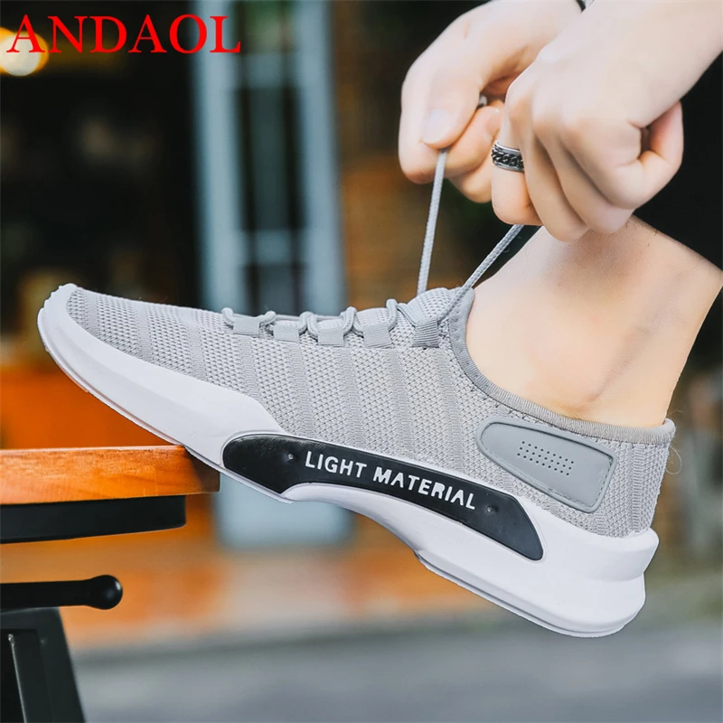 ANDAOL Men's Casual Shoes Top Quality Mesh Breathable Solid Light driving Sneakers Luxury Comfortable Non-Slip Campus Trainers
ANDAOL Men's Casual Shoes Top Quality Mesh Breathable Solid Light driving Sneakers Luxury Comfortable Non-Slip Campus Trainers