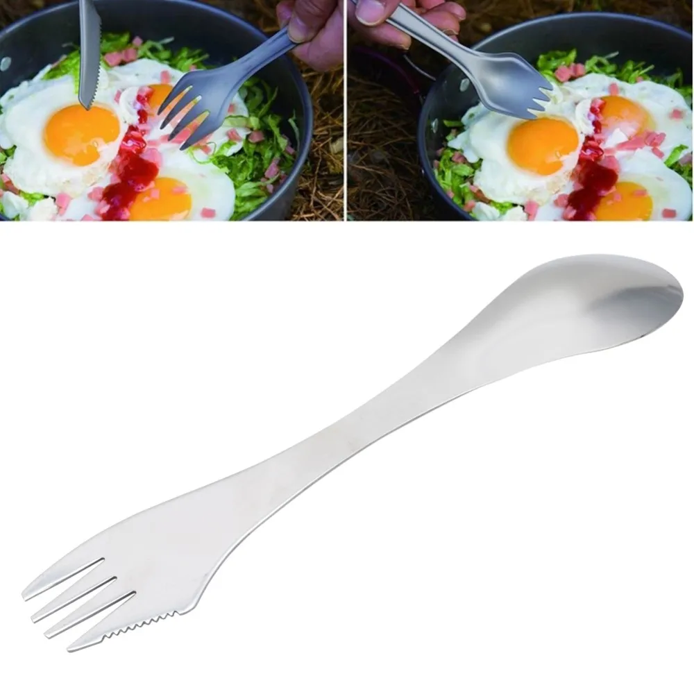 OOTDTY 3-in-1 Stainless Steel Spork Spoon Fork Cutlery Utensil Combo For Picnic Gadget
OOTDTY 3-in-1 Stainless Steel Spork Spoon Fork Cutlery Utensil Combo For Picnic Gadget