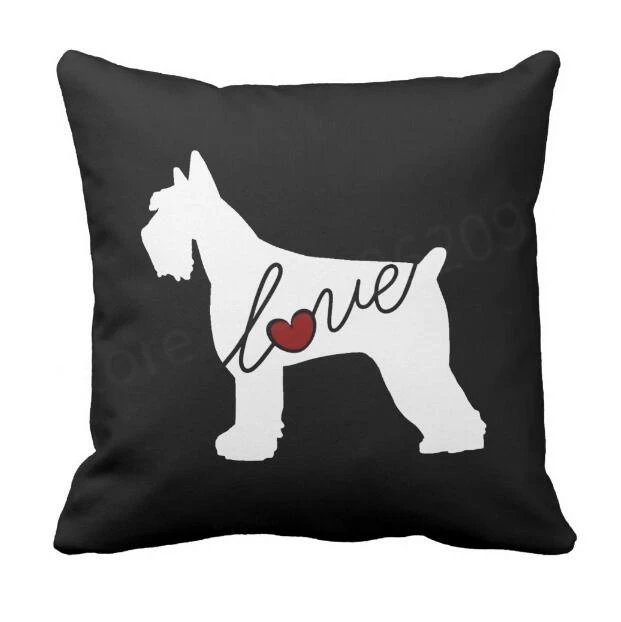 Black Schnauzer Dogs Love Throw Pillow Case Novelty Giant Schnauzer Cushion Cover Funny Schnauzer Puppy Pet Gift Home Decor 18"
Black Schnauzer Dogs Love Throw Pillow Case Novelty Giant Schnauzer Cushion Cover Funny Schnauzer Puppy Pet Gift Home Decor 18"
