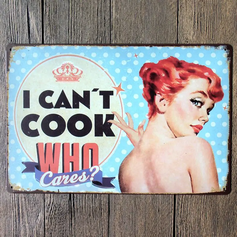 Cooking Sign Plaque Metal Vintage Wall Pub Home Art Party Kitchen Decor Cuadros DU-5306
Cooking Sign Plaque Metal Vintage Wall Pub Home Art Party Kitchen Decor Cuadros DU-5306