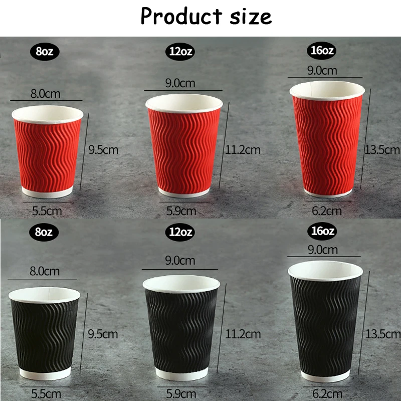 Disposable Cup With Cover Heat-resistant Mug Coffee Cup Thick Hot Drink Paper Drinking Takeout Packing Tool 8/12/16oz 50pcs/set
Disposable Cup With Cover Heat-resistant Mug Coffee Cup Thick Hot Drink Paper Drinking Takeout Packing Tool 8/12/16oz 50pcs/set