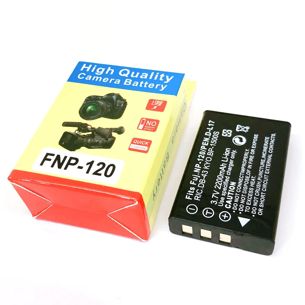 

NP-120 NP120 FNP120 DL17 D-Li7 DB-43 BP-1500s Battery for Fuji Fujifilm F10 F11 M603 Zoom Pentax MX4 MX550 RICOH GX8 300G 500G