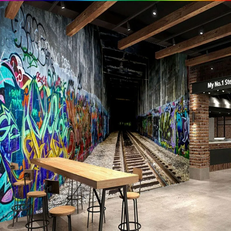 Dropshipping Colomac Vintage Wallpaper Retro Graffiti Tunnel 3d Mural Wallpaper Wallpapers for Bed Room Papel Pintado De Pared
Dropshipping Colomac Vintage Wallpaper Retro Graffiti Tunnel 3d Mural Wallpaper Wallpapers for Bed Room Papel Pintado De Pared