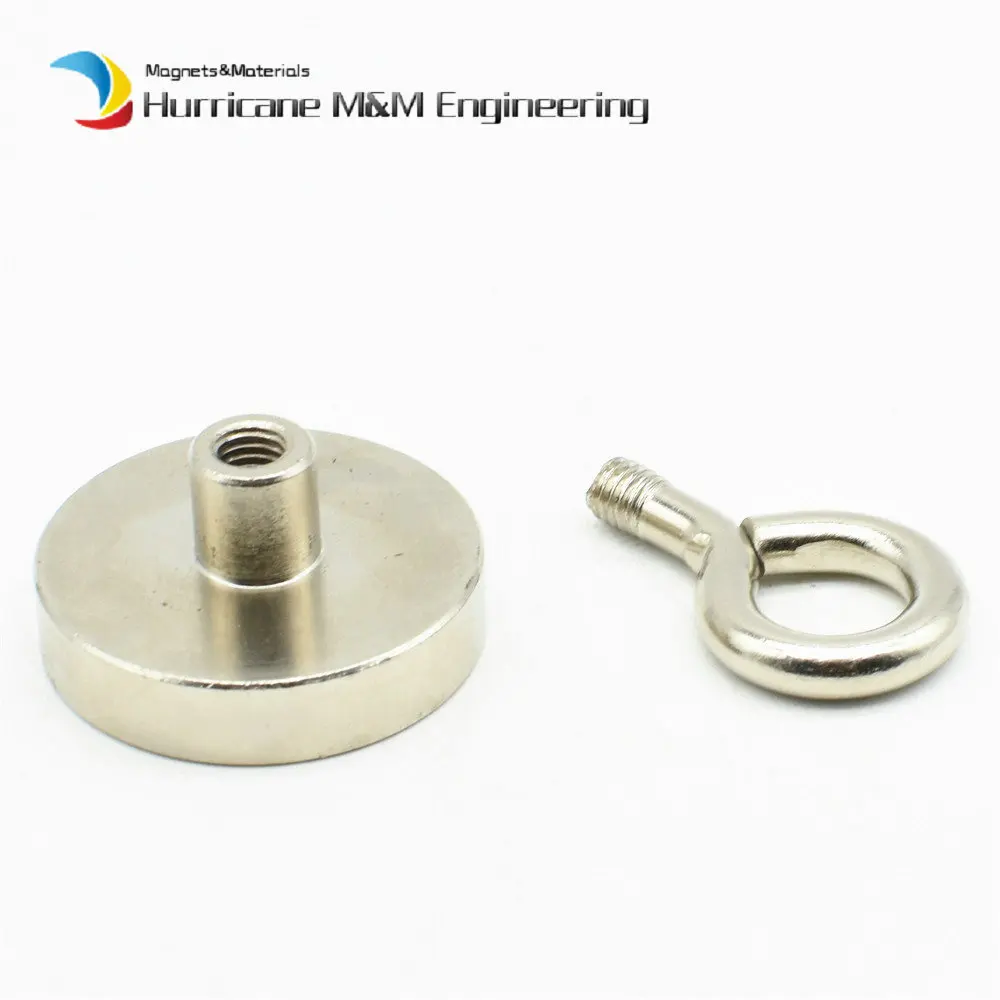Lathed Magetic Pots Diameter 36mm with Closed Hook 41kg Pulling Permanent Magnets for Treasure Hunting Iron Removal 2pcs
Lathed Magetic Pots Diameter 36mm with Closed Hook 41kg Pulling Permanent Magnets for Treasure Hunting Iron Removal 2pcs