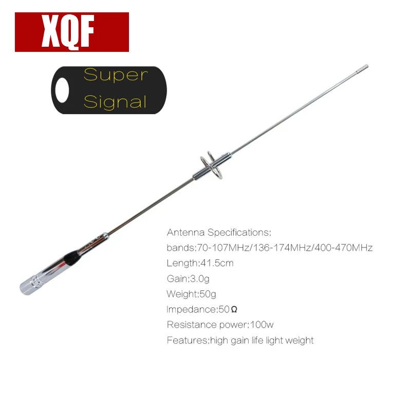 Автомобильная антенна XQF NA770S, Двухдиапазонная VHF UHF для мобильного двухстороннего радио, для автомобильного радио NL770S, с высоким коэффициентом усиления, QYT KT8900 BJ218
Автомобильная антенна XQF NA770S, Двухдиапазонная VHF UHF для мобильного двухстороннего радио, для автомобильного радио NL770S, с высоким коэффициентом усиления, QYT KT8900 BJ218