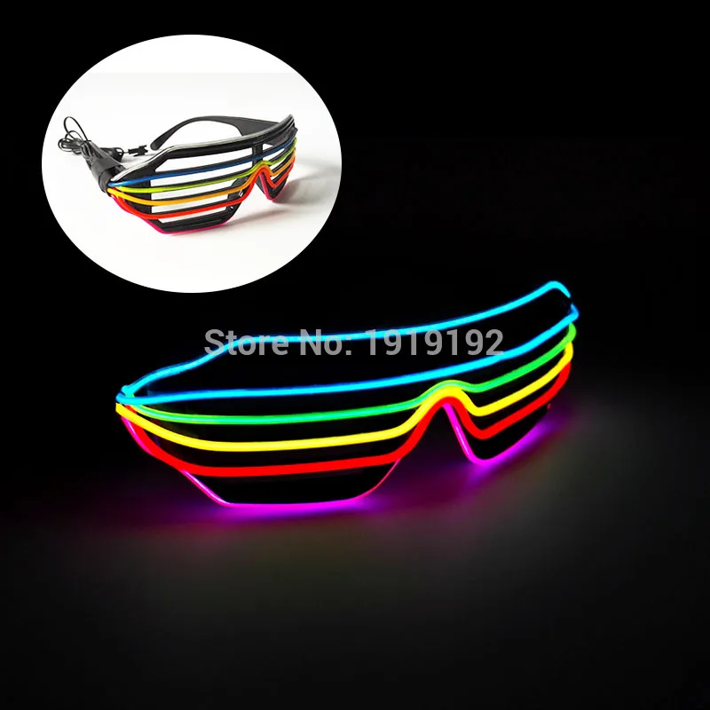 6 or 7 Color Flashing LED Glasses Luminous Party Lighting Colorful Glowing Classic Toys For Dance DJ Party Glasses by 3V Driver
6 or 7 Color Flashing LED Glasses Luminous Party Lighting Colorful Glowing Classic Toys For Dance DJ Party Glasses by 3V Driver