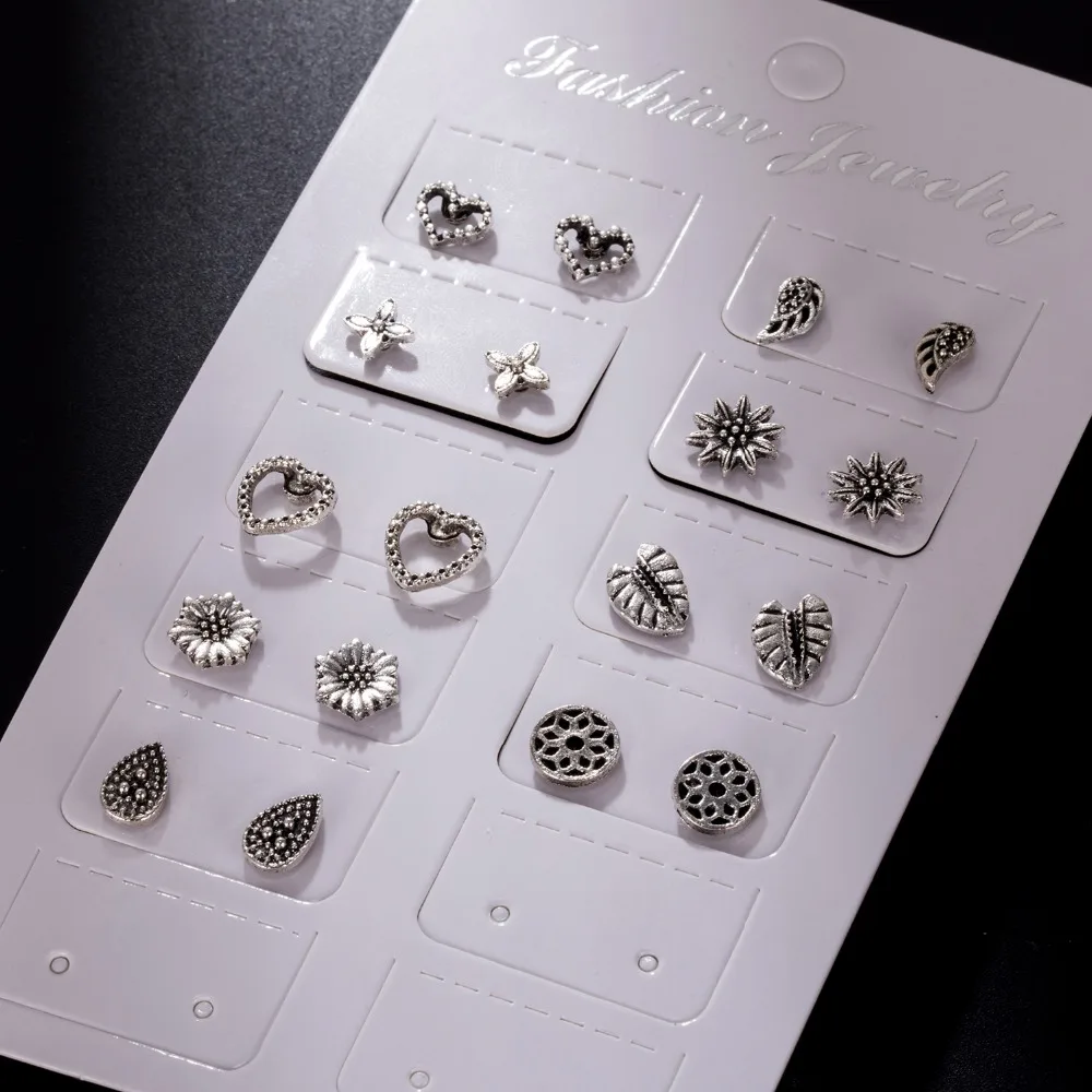 ALIUTOM 9 Pairs/Set Cute Vintage Heart Lotus Wing Earrings Set for Female Punk Geometric Animal Ears Aros Fashion Jewelry
ALIUTOM 9 Pairs/Set Cute Vintage Heart Lotus Wing Earrings Set for Female Punk Geometric Animal Ears Aros Fashion Jewelry