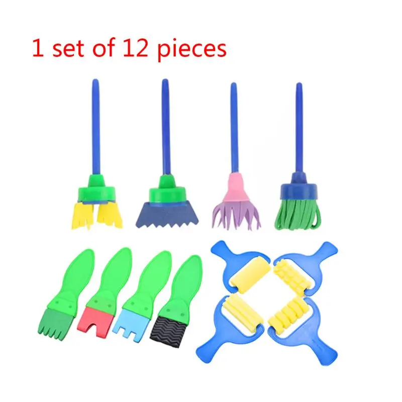 12Pcs/Set Sponge Brush Foam Painting Tools with Handle Children Toddler DIY Graffiti Painting Tools Art and Craft for Supplies
12Pcs/Set Sponge Brush Foam Painting Tools with Handle Children Toddler DIY Graffiti Painting Tools Art and Craft for Supplies