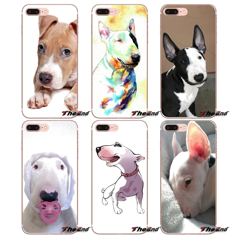 Прозрачный мягкий чехол для huawei P Smart Y6 Ascend P8 P9 P10 Plus Nova P20 Lite Pro Mini 2017 bull terrier dog puppies |
