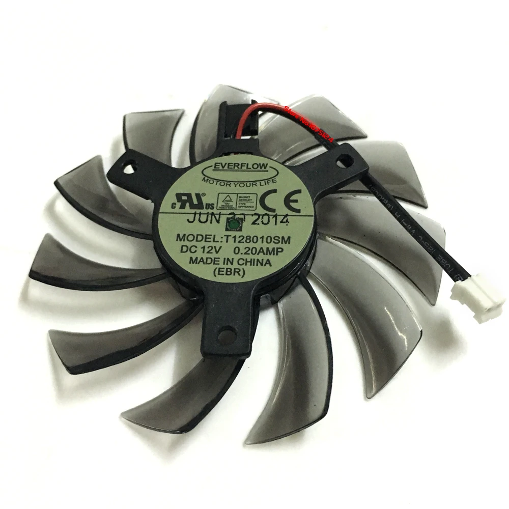 PLD08010S12H T128010SM 75mm Graphics Video Card VGA Cooler Fan Replacement 12V 0.20A 2Wire 2Pin for GIGABYTE GTX460 470 580
PLD08010S12H T128010SM 75mm Graphics Video Card VGA Cooler Fan Replacement 12V 0.20A 2Wire 2Pin for GIGABYTE GTX460 470 580