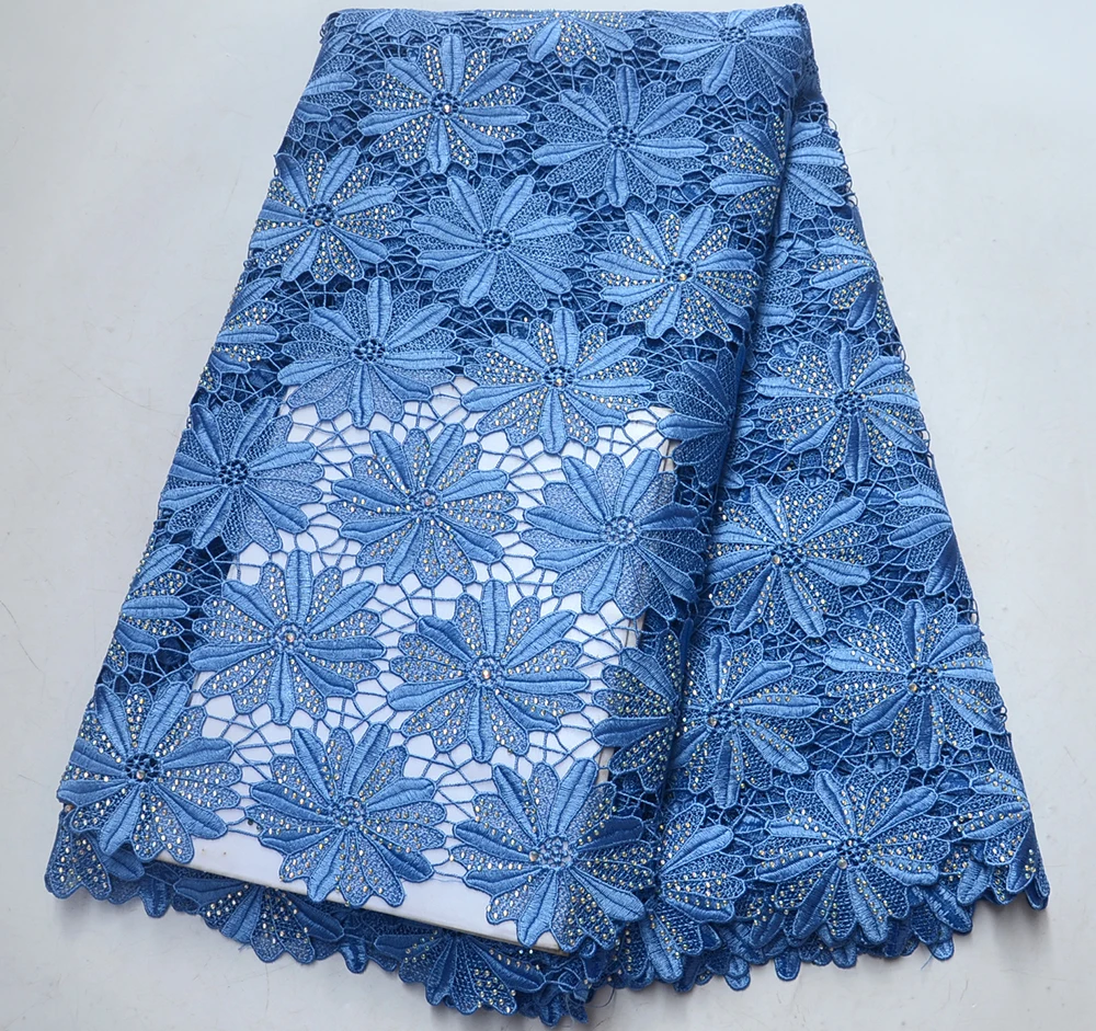 High Quality Nigerian Stones Guipure Laces Material Sky Blue African Lace Fabric Cord Lace Fabric For Wedding Dress TS7788
High Quality Nigerian Stones Guipure Laces Material Sky Blue African Lace Fabric Cord Lace Fabric For Wedding Dress TS7788
