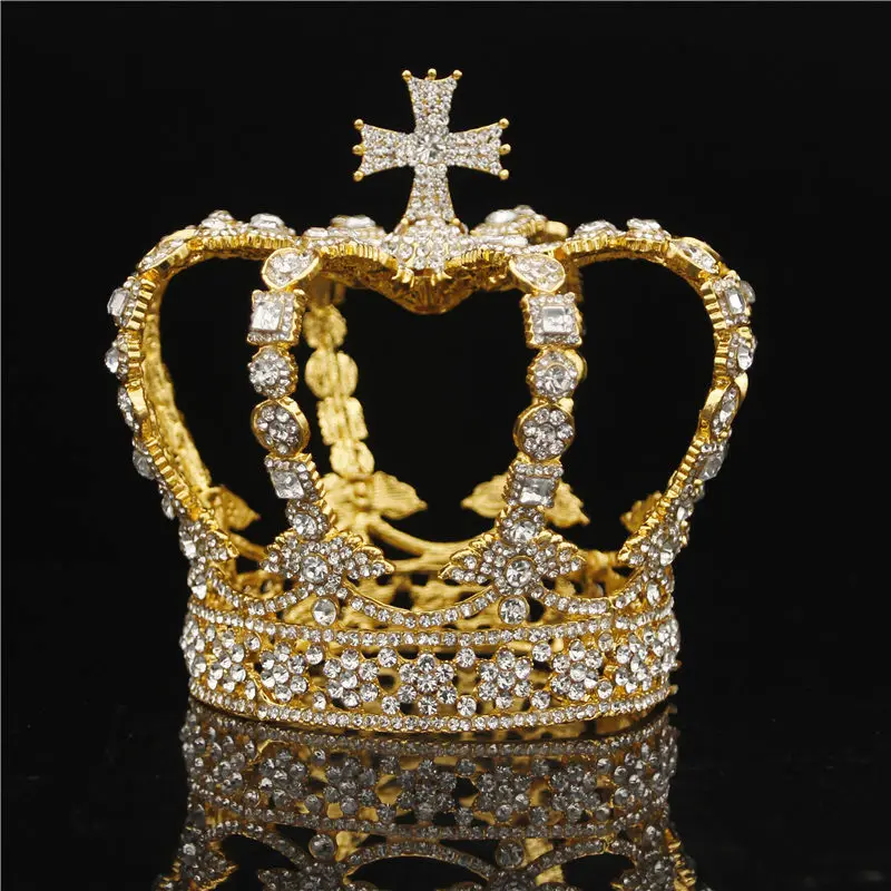 Quality Top Queen King Crown Bridal Tiaras and Crowns Cross Diadem Bride Headpiece Prom Wedding Hair Jewelry Ornament
Quality Top Queen King Crown Bridal Tiaras and Crowns Cross Diadem Bride Headpiece Prom Wedding Hair Jewelry Ornament