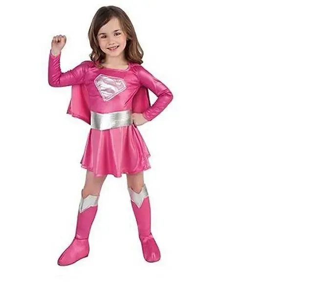 kids Carnival Clothing children hot pink supergirl dress girl halloween cosplay party super hero costume with cape boots belt
kids Carnival Clothing children hot pink supergirl dress girl halloween cosplay party super hero costume with cape boots belt
