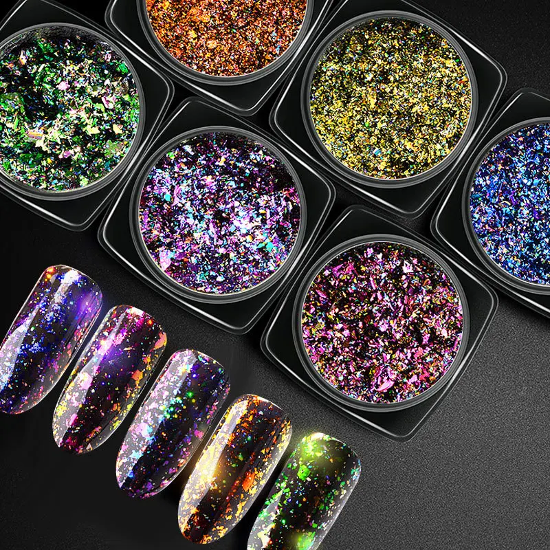 Высококачественные хлопья Galaxy Holo 0 2 г/кор. лазерные блестящие радужные