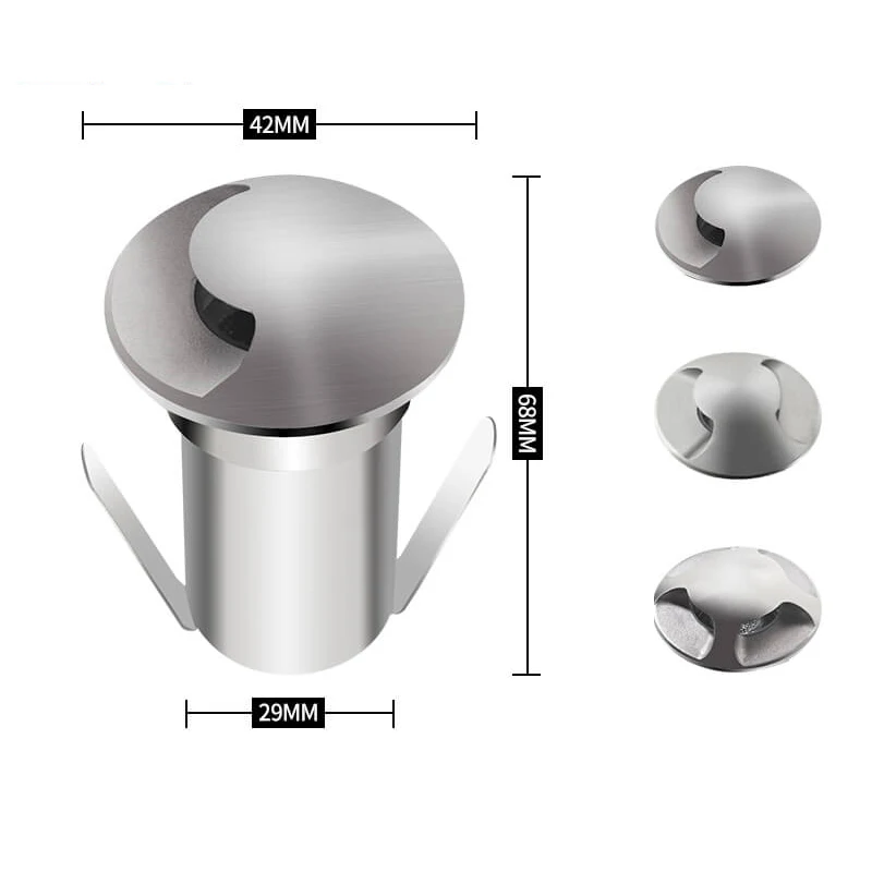 12 шт./лот IP68 3 Вт RGB Подводные лампы DC12V 1/2/4-отверстие боковое освещение наружная