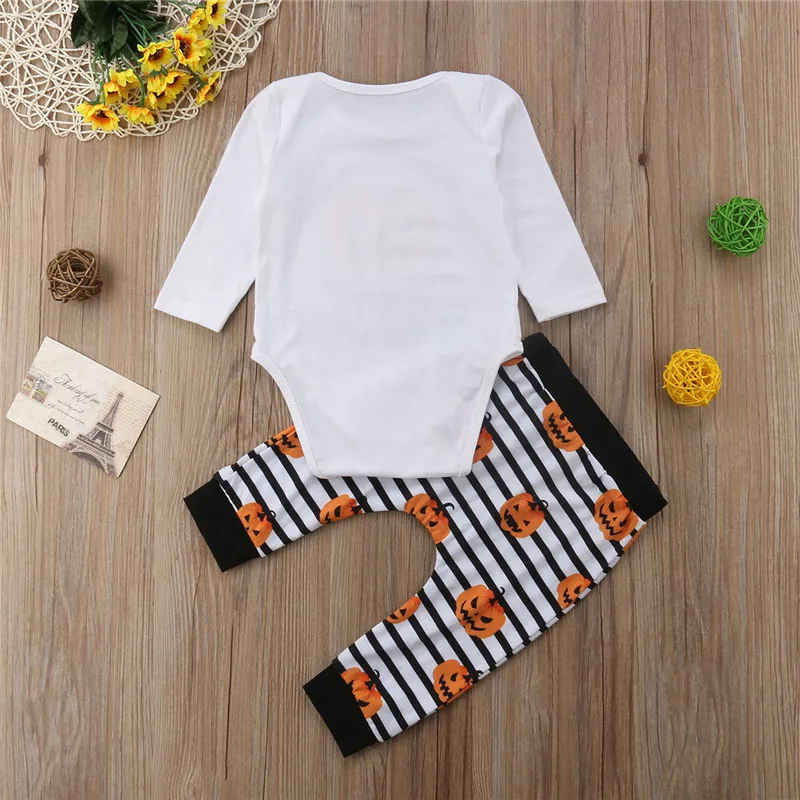 2Pcs Newborn Baby Boy Girl Clothes Long Sleeve Letter Print Pumpkin Romper+Long Striped Pumpkin Pants Cute Autumn Outfits 0-24M
2Pcs Newborn Baby Boy Girl Clothes Long Sleeve Letter Print Pumpkin Romper+Long Striped Pumpkin Pants Cute Autumn Outfits 0-24M