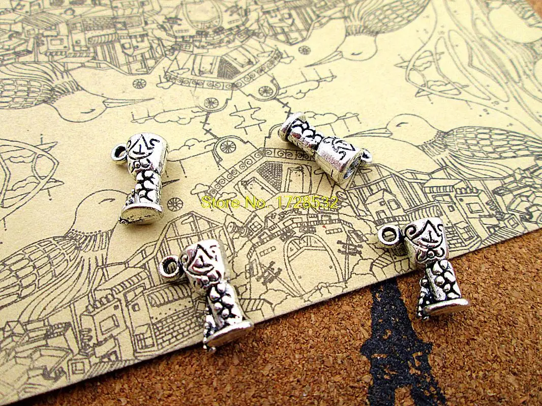 75pcs- grape wine glass Charms Antique Tibetan silver 3D wine glass pendants 15x10x7mm
75pcs- grape wine glass Charms Antique Tibetan silver 3D wine glass pendants 15x10x7mm