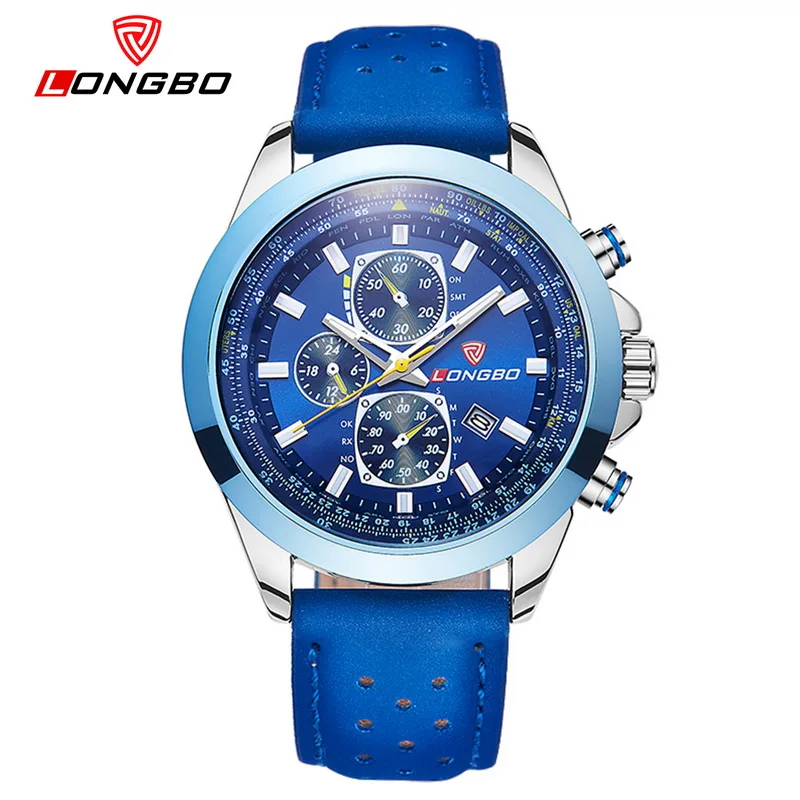 Fashion LONGBO Luxury Sports Decorative Chronograph Leather Watch For Men Leisure Clock Military Watch Relogio Masculino
Fashion LONGBO Luxury Sports Decorative Chronograph Leather Watch For Men Leisure Clock Military Watch Relogio Masculino