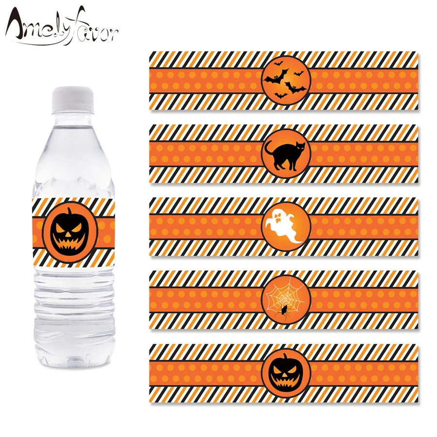 Halloween Party Water Bottle Wrappers Pumpkin Ghost Water Bottle Labels Kids Birthday Party Decorations Supplies Halloween Decor
Halloween Party Water Bottle Wrappers Pumpkin Ghost Water Bottle Labels Kids Birthday Party Decorations Supplies Halloween Decor