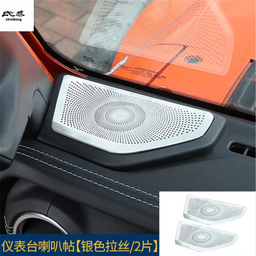 2PCS/Lot Stainless Steel Instrument Panel Speaker Decoration Cover for 2018 JEEP Wrangler JL Car Accessories
2PCS/Lot Stainless Steel Instrument Panel Speaker Decoration Cover for 2018 JEEP Wrangler JL Car Accessories