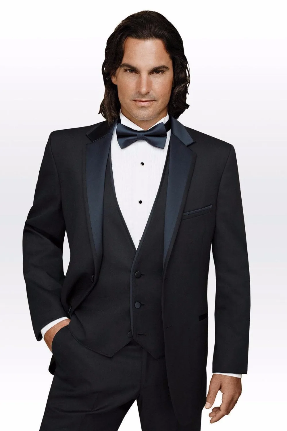 Classic Mens Tuxedos 3 Pieces Jacket+Pants+Vest Wedding Party Groomsmen New Suit C353
Classic Mens Tuxedos 3 Pieces Jacket+Pants+Vest Wedding Party Groomsmen New Suit C353